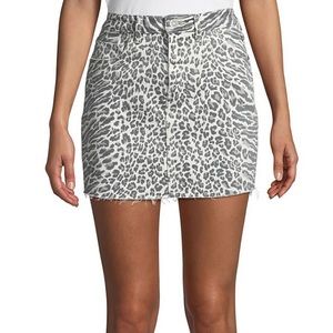 Current/Elliot Animal Print Skirt